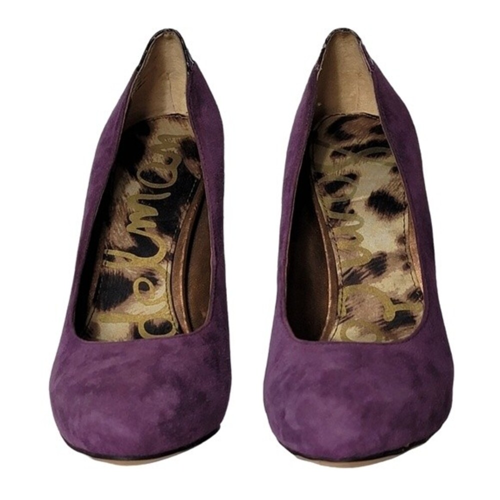 Sam Edelman Yasmine Purple Suede Heels Sz 4M